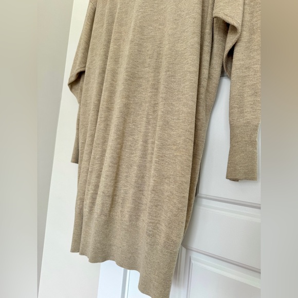 zara knit oatmeal color coat - Picture 6 of 6